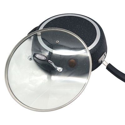 THE ROCK by Starfrit Aluminum 12" Frying Pan, Black (030907-004-0000)