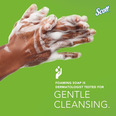Scott Foaming Hand Soap Refill, Clear, Fragrance Free, 1.2 Liters, 2/Case (91591)