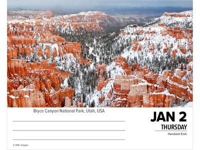 2025 Willow Creek National Parks 6.2" x 5.4" Day-to-Day Calendar (40966)