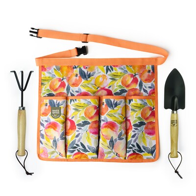 Seed & Sprout Apron with Tools, Gloves and Hat Set - Orange