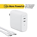 NXT Technologies™ Universal USB-C/USB-A Wall Charger with USB-C Cable, White (NX60448)