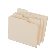 Staples Heavyweight File Folders, 1/3-Cut Tab, Letter Size, Manilla, 50/Box (ST56677-CC)
