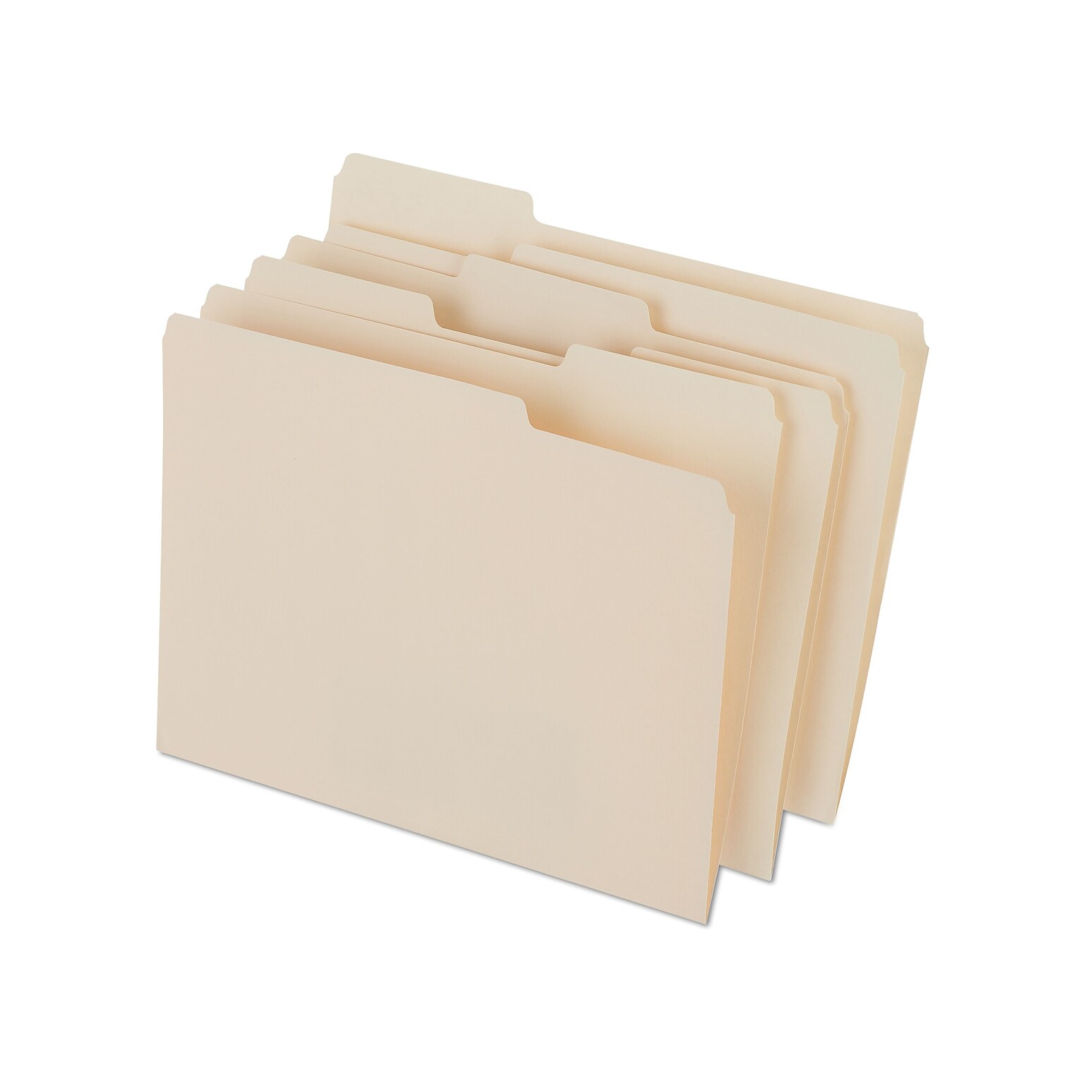 Staples® Heavy Duty File Folder, 1/3-Cut Tab, Letter Size, Manila, 50/Box (ST56677-CC)