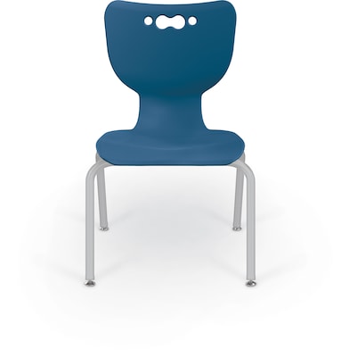 MooreCo 14" Hierarchy Student Chair with 4 Legs, Endless Sea/Platinum Base (703673562713)