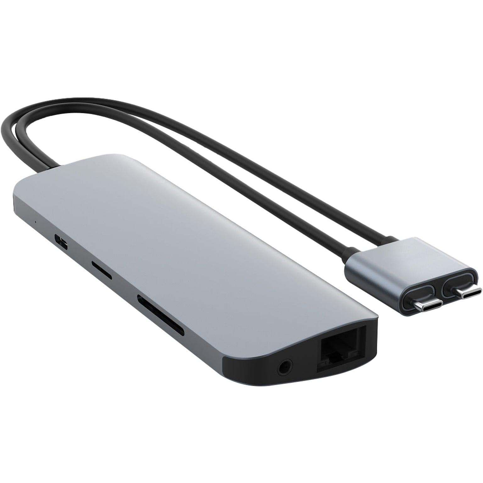 Hyper Products VIPER 10-Port USB-C Hub, Gray (HD392-GRAY)