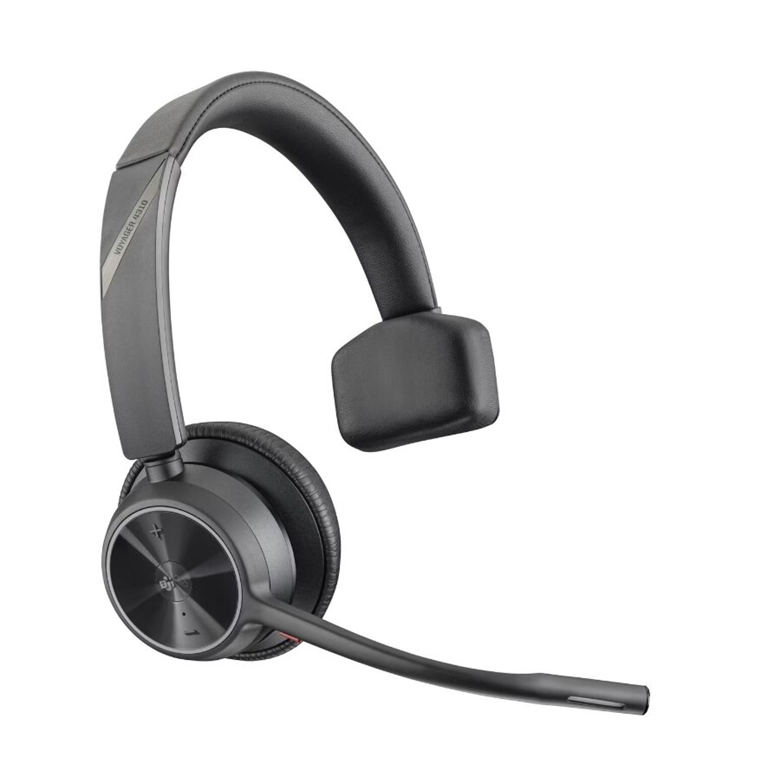 Poly Voyager 4310 Noise Canceling On-Ear Headset, Bluetooth, Black (77Y95AA)