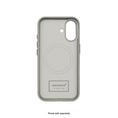 SaharaCase Indy Series MagSafe Compatible Phone Case for iPhone 17, Shock Absorbing, Sand Gray (CP00931)