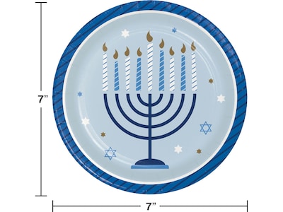 Creative Converting Hanukkah Tableware Kit, Blue/Gold (DTC5574E2E)