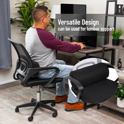 Mind Reader Ergonomic Foot Rest, Black (FTFOAM-BLK)