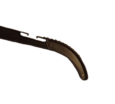 Nahanco 17" Plastic Heavy Weight Top Hanger, Black, 100/Carton (25500BHMG)