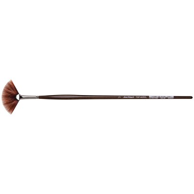 da Vinci TOP-ACRYL Oil and Acrylic Synthetic Bristle Red-Brown, Fan Brush (DVXVA4853)