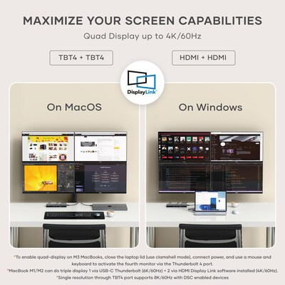 Thunderbolt 4 Multi-Display Docking Station - US