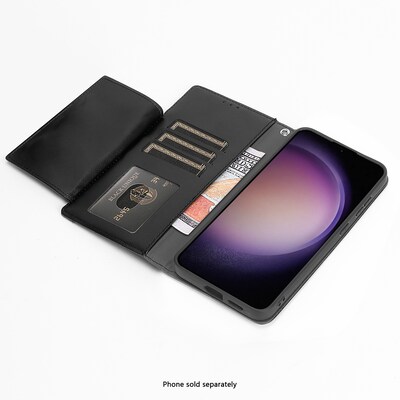 SaharaCase Indy Wallet Case for Galaxy S25+, Shock Absorbing, Scorpion Black (CP00755)