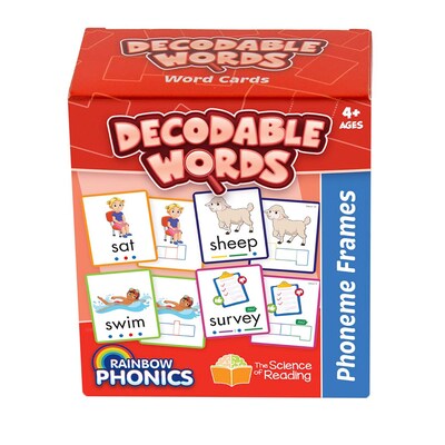 Junior Learning Rainbow Phonics Decodable Word Cards (JRLRP105)