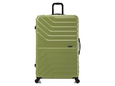 InUSA Aurum Polycarbonate/ABS Extra-Large Suitcase, Green (IUAUR00XL-GRN)