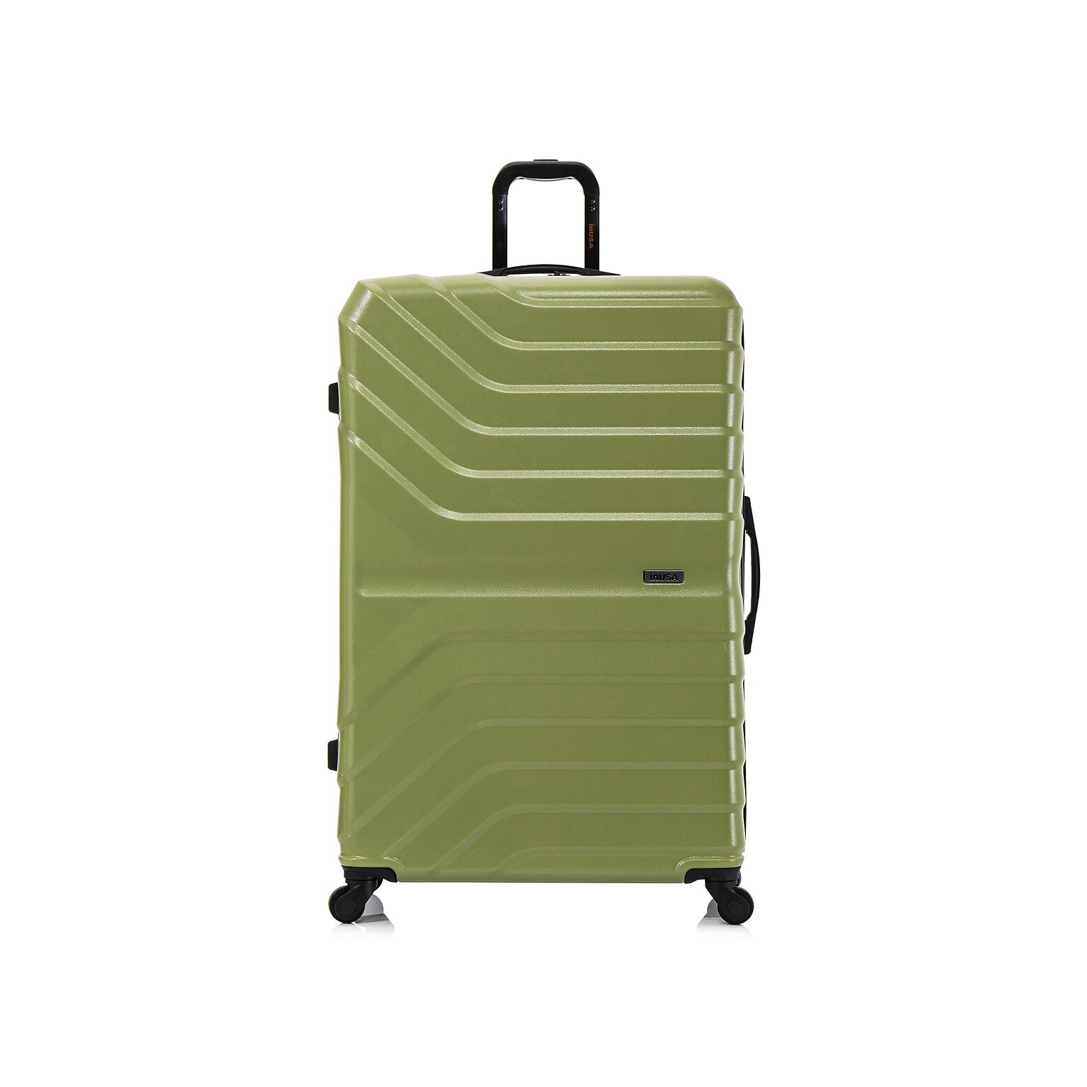 InUSA Aurum 35.66 Hardside Suitcase, 4-Wheeled Spinner, Green (IUAUR00XL-GRN)