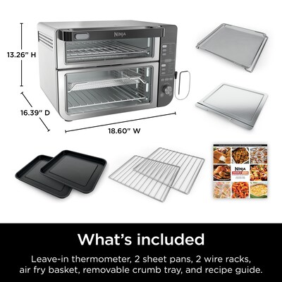 Ninja Double Oven Toaster Oven, Silver (DCT451)