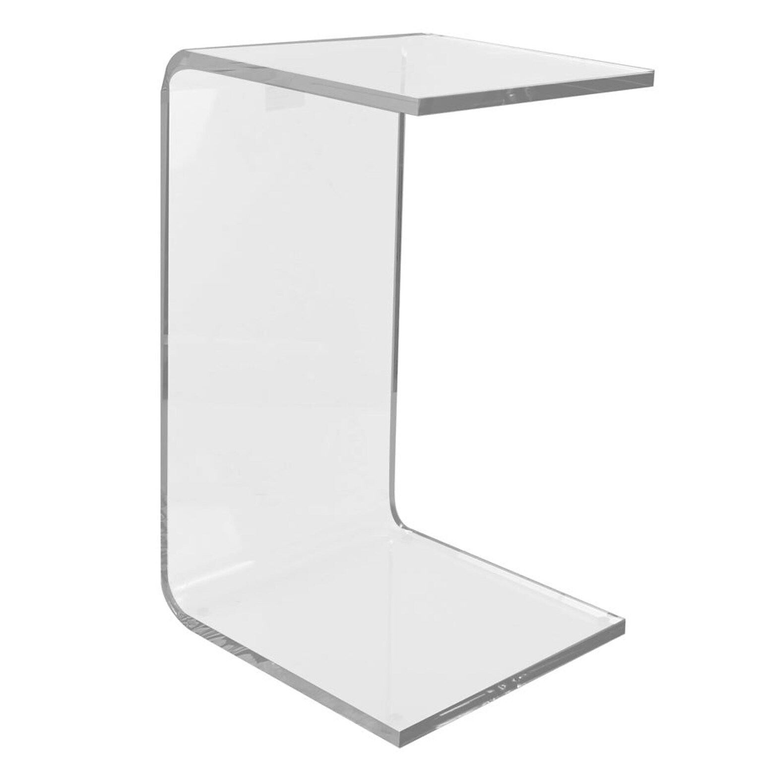 Designstyles Luxurious Acrylic C-Shaped Table, Clear (DST-ACST)