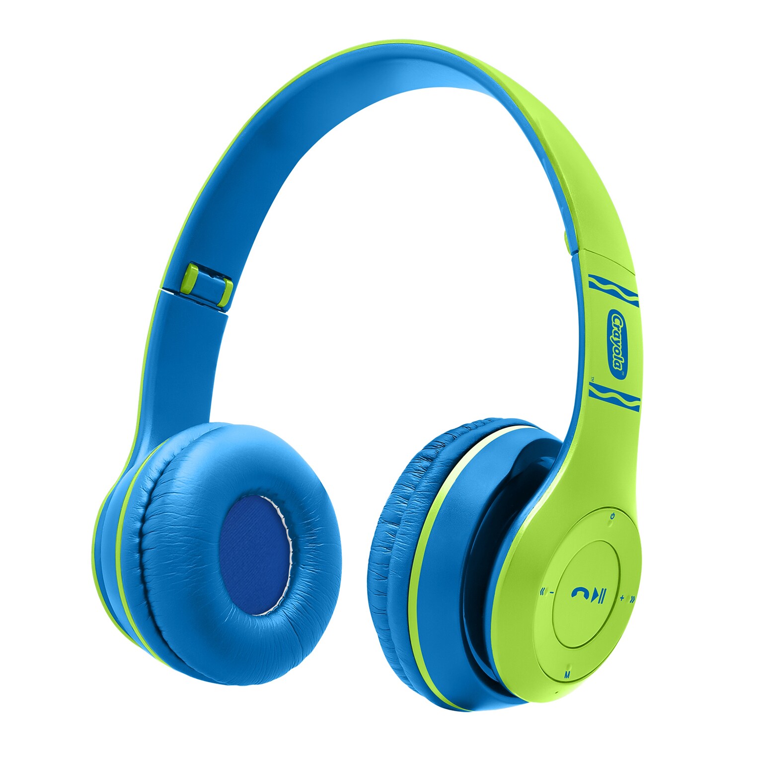 Crayola Boost Active Wireless Over-Ear Headphones, Bluetooth, Green/Blue (CHPBT348)