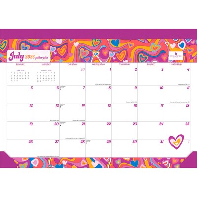 2026-2027 Plato House of Turnowsky 14 x 10 Academic Monthly Desk Pad Calendar (9798330708109)