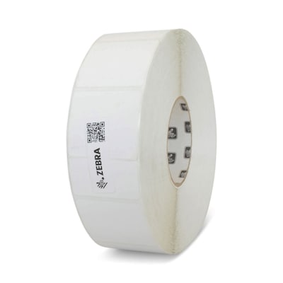 Zebra PolyPro 3000T Thermal Barcode Label, 1 x 1, White, 2000 Labels/Roll (10023327)