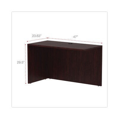 Alera Valencia Series U and L Groupings in Mahogany, Reversible Return/Bridge Shell, 48W (ALEVA354824MY)