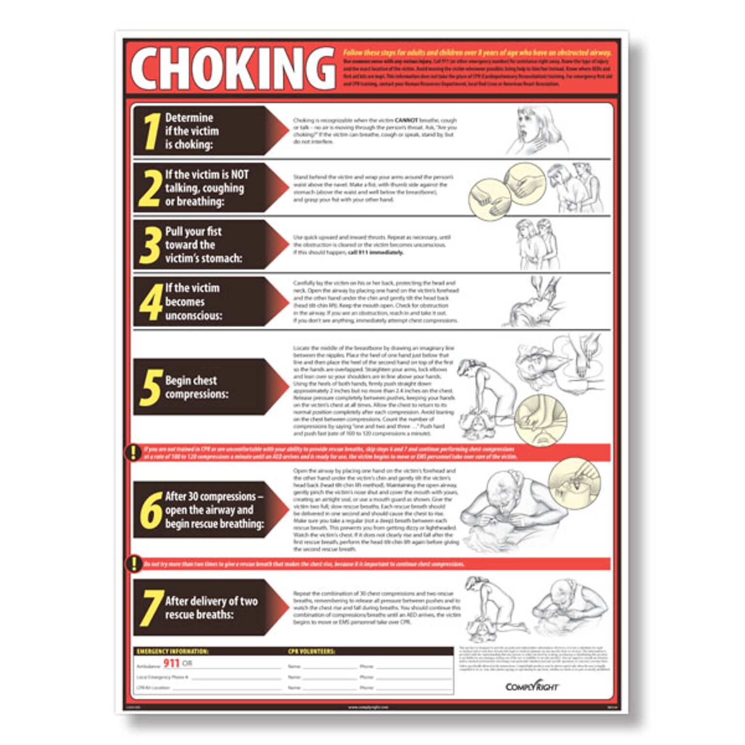 ComplyRight Choking Poster, English (W0324)
