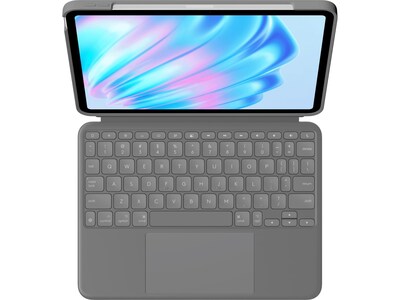 Logitech Combo Touch 11 Keyboard Case for iPad Air, Oxford Gray (920-012626)