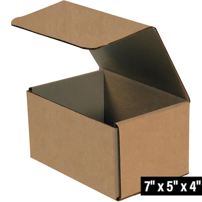 7 x 5 x 4 Corrugated Mailers, 50/Bundle (M754K)