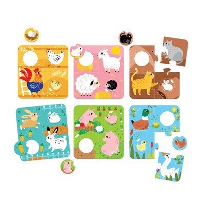 Banana Panda Match the Farm Animals Puzzles, Age 2+ (BPN49168)