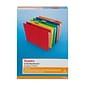 Staples Reinforced Hanging File Folders, 1/5-Cut Tab, Letter Size, Assorted Colors, 25/Box (ST18654-CC)