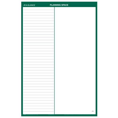 2026 AT-A-GLANCE 24 x 36 Yearly Dry Erase Wall Calendar, Reversible, White/Green (PM210-28-26)