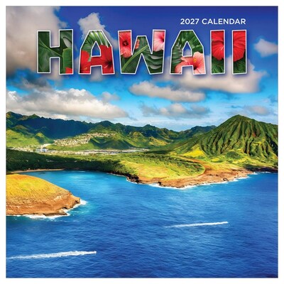 2027 TF Publishing Hawaii 12 x 12 Monthly Wall Calendar, Multicolored (27-1054)