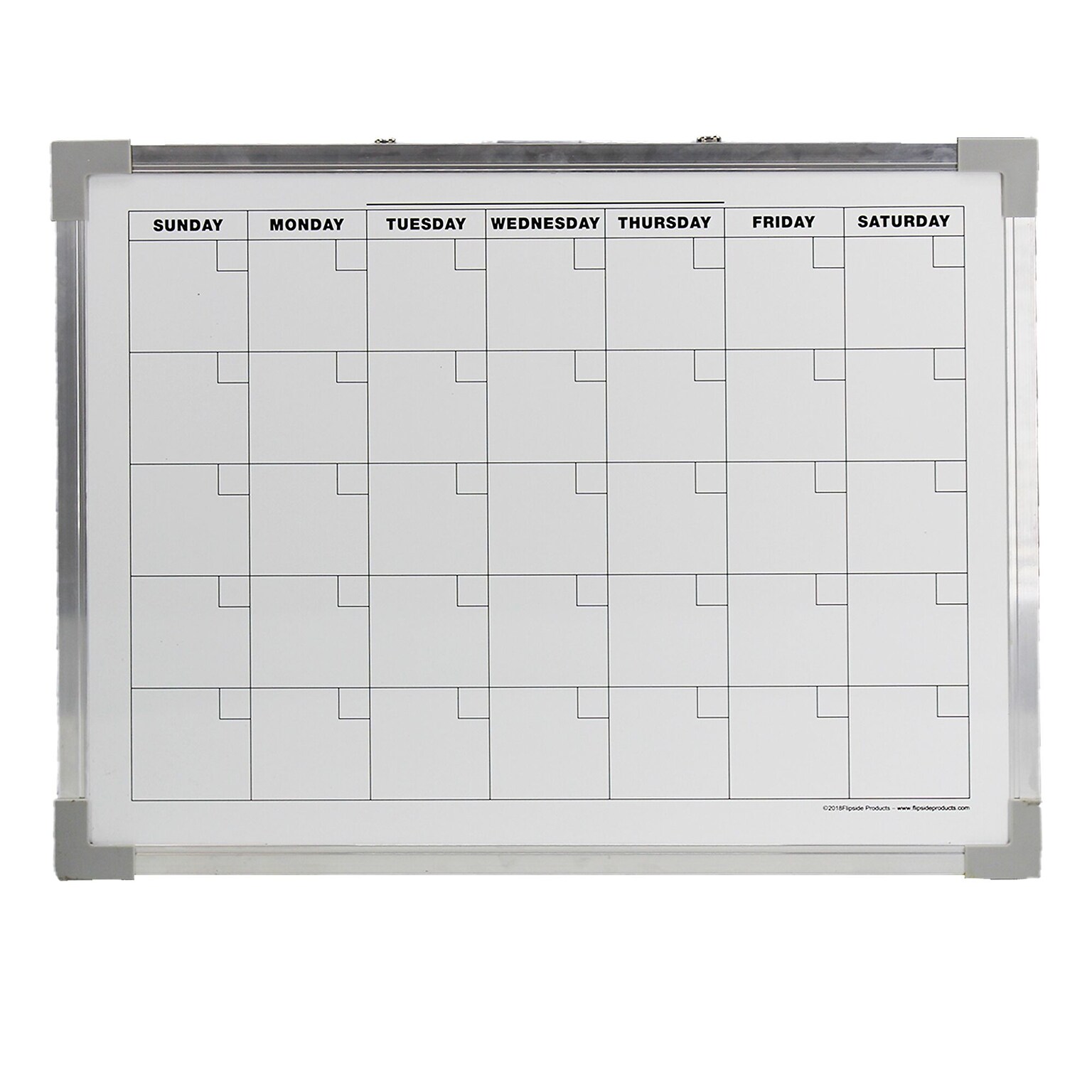 Flipside Magnetic Dry-Erase Calendar Board, 24 x 36 (FLP17303)