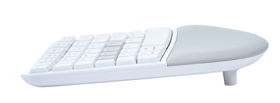 Kinesis mWave Mechanical Wireless Keyboard, Tactile Switch, White (KB150M-TAC)