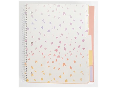 Carolina Pad Silver Lining 5-Subject Notebook, 9.75" x 11", College-Ruled, 150 Sheets, Assorted Colors (17504)