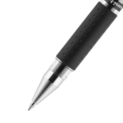 uniball Gel Grip Gel Pens, Medium Point, 0.7mm, Black Ink (65450)