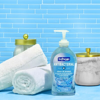 Softsoap Antibacterial Liquid Hand Soap, Cool Splash, 11.25 Oz. (US07327A)