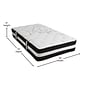 Flash Furniture Capri Comfortable Sleep 12" Hybrid Pocket Spring Mattress, Twin (CLE230PRT)