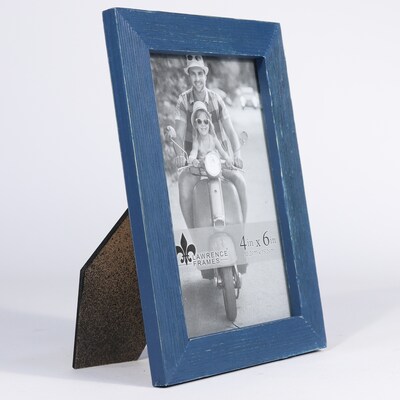 Lawrence Frames 4"W x 6"H Charlotte Weathered Navy Blue Wood Picture Frame (745746)