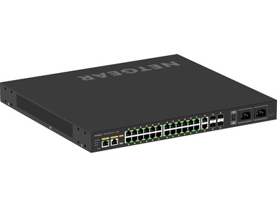 Netgear AV Line 26-Port Gigabit Ethernet Managed Switch, Black (GSM4230UP-100NAS)
