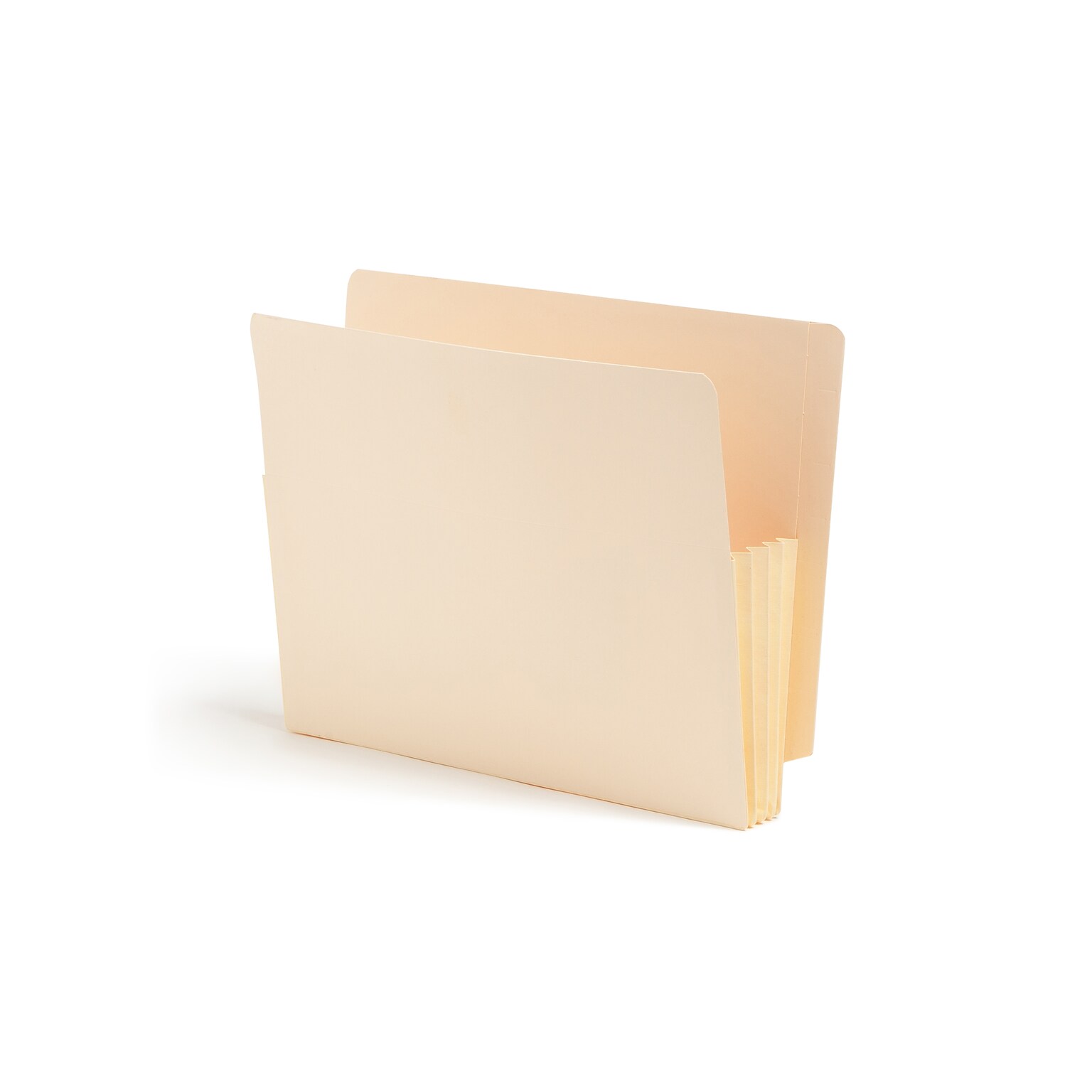 Smead® End Tab File Pocket, Reinforced Straight-Cut Tab, 3-1/2 Expansion, Fully-Lined Gusset, Letter Size, Manila (75164)