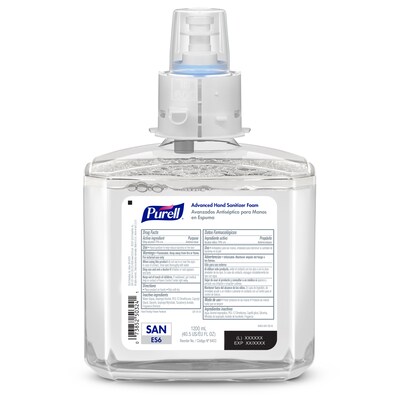 PURELL® Healthcare Advanced Hand Sanitizer Foam Refill for PURELL ES6 Disp, 1200 mL, 2/CT (6453-02)