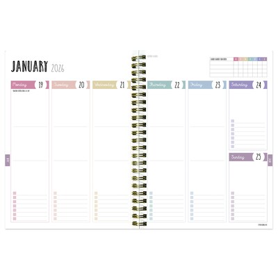 2025-2026 TF Publishing Jolly Good Year 6.5" x 8" Academic Year Weekly & Monthly Planner, Paperboard Cover (AY26-9204)