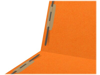 Medical Arts Press Heavy-Duty End Tab File Folder, Straight Cut, Letter-Size, Orange, 40/Box (S-09459-ORG)