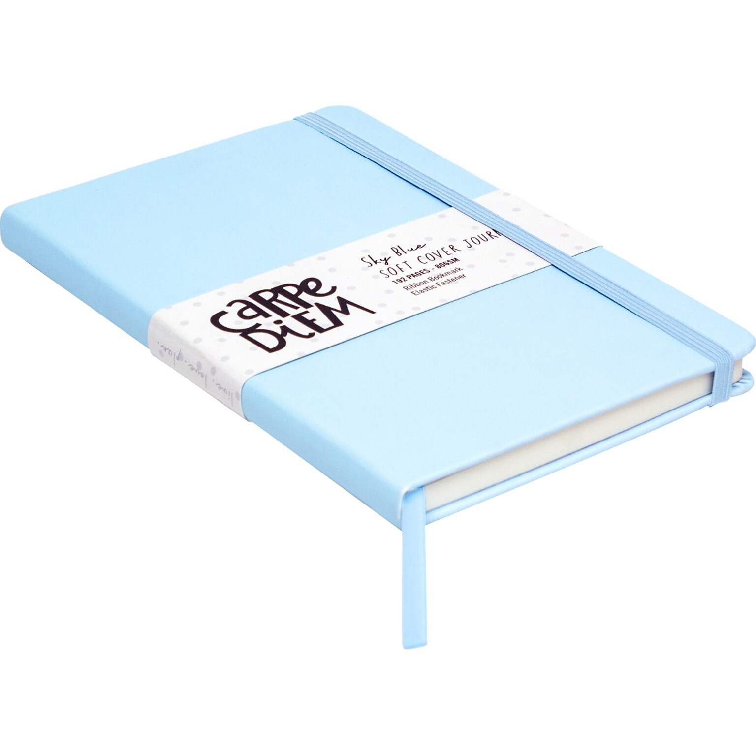 Carpe Diem Sky Blue Journal, 5.24 x 8.27, Wide-Ruled, 192 Pages (9374-CD)