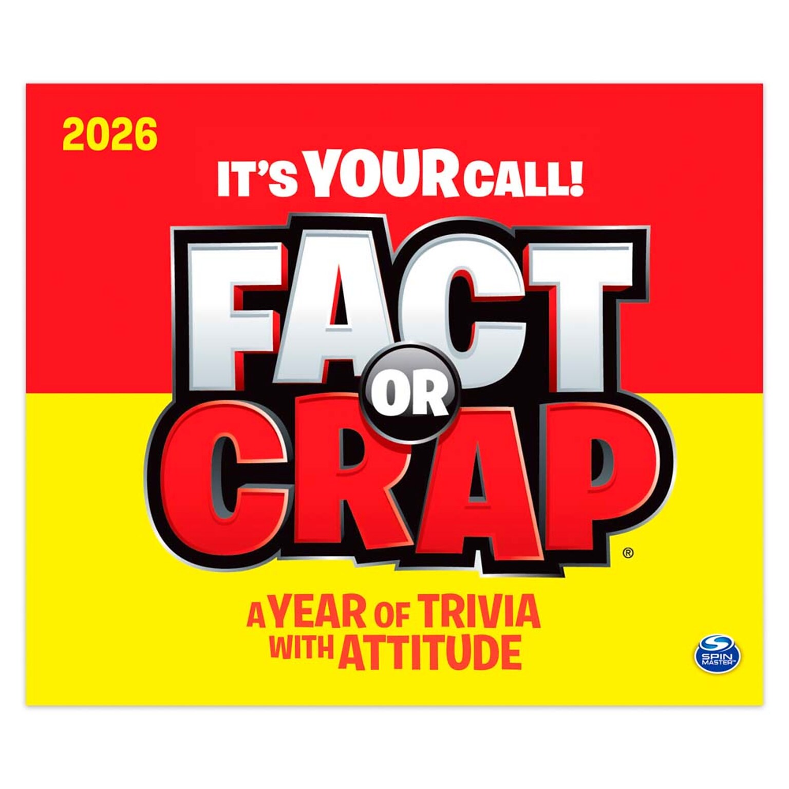 2026 BrownTrout Fact or Crap 6.06 x 5.13 Day-to-Day Calendar (9781645917267)
