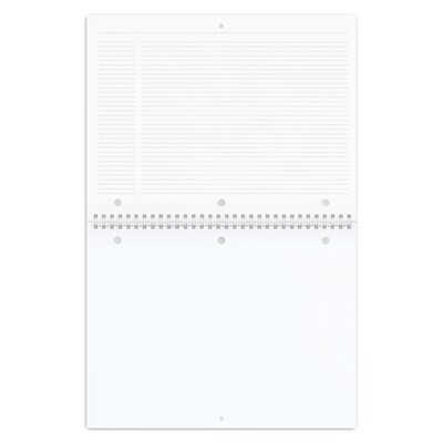2027 Staples 11" x 8.5" Monthly Wall Calendar, White/Red/Gray (ST53915-27)