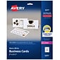Avery Microperforated Business Cards, 2" x 3 1/2", Matte White, 250 Per Pack (5371)