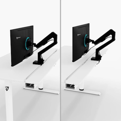 Arozzi Arena Nordico 55"W Electric Adjustable Standing Desk, White (ARENANRDWTWT)